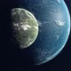 Lush Green Moon Orbiting an Ocean Super Earth - VideoHive Item for Sale