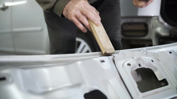 repair of dents on the car body