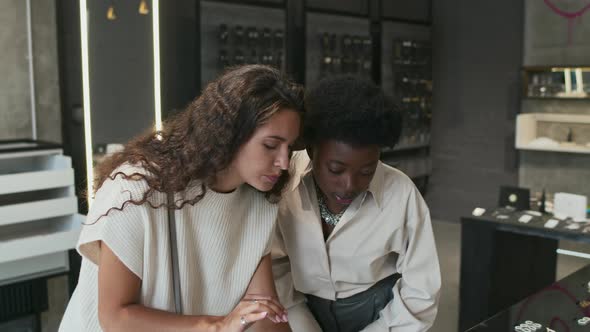 Women in Jewelry Store