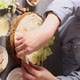 Making of healthy tortilla wrap with freshly made green Caesar salad - VideoHive Item for Sale