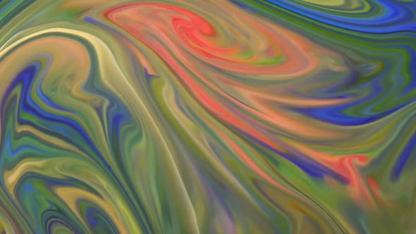 Abstract Background With Psychedelic Painting In Vivid Colors