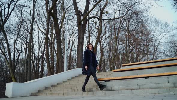 Beautiful girl in the park