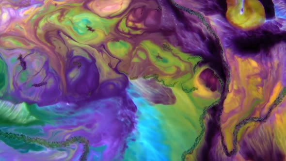 Color Explosion Abstract Vivid Art Painting Texture alt