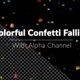 Colorful Confetti Falling - VideoHive Item for Sale