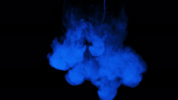 Blue Smoke Falling 4K