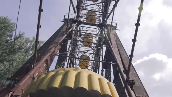 Ferris wheel in the City of Pripyat.Chernobyl nuclear disaster.