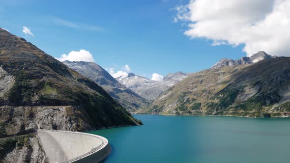 Hyperlapse of Kolnbrein Dam in Carinthia, Austria