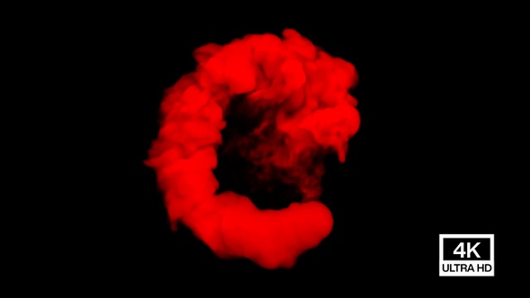 Circled Moving Red Smoke