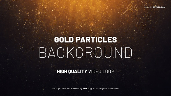 Gold Particles Background