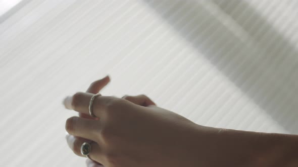 Close Up of Hands of Female Couple