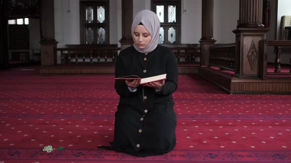 Muslim Girl Reading Quran