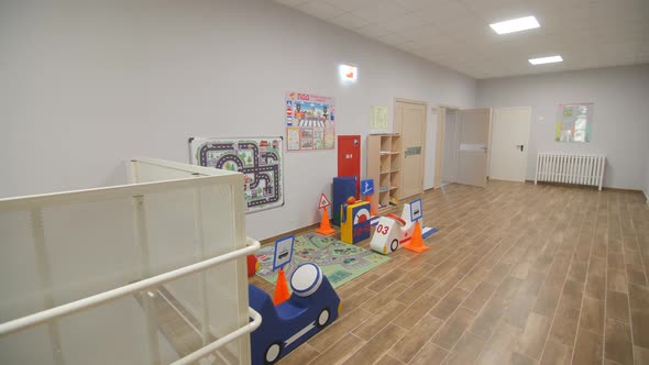 Site with Toys to Show Little Children City Safety Services