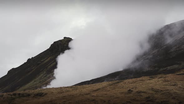 A Spectacular View of the Range Spewing Compact Smoke