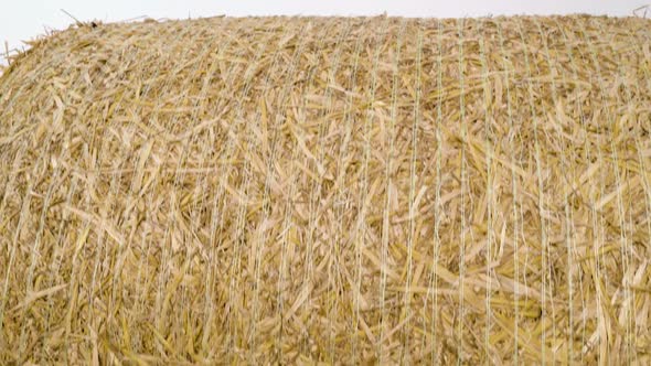 Bales on an agricultural field in Ireland