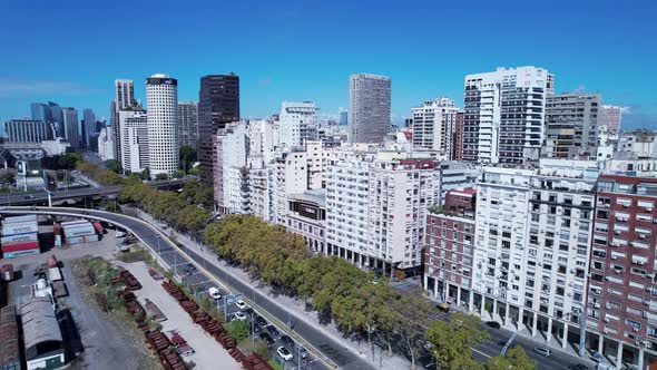 Buenos Aires Argentina. Downtown landscape of tourism landmark city.