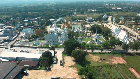 Wat Rong Khun, the White Temple in Chiang Rai, Chiang Mai Province, Thailand