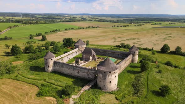 A view of Bzovik fortress in Bzovik village in Slovakia
