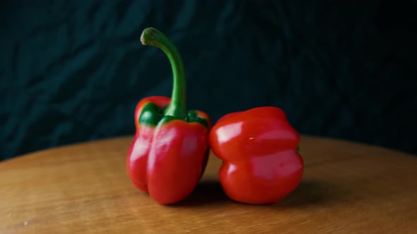 Rotating Red Paprika Pepper