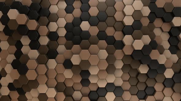 Hexagon Background Coffee