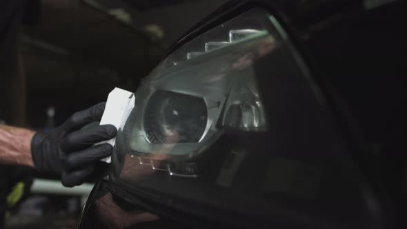 Applying Protection for Headlights