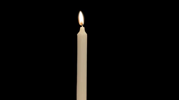 Burning Candle with Alpha Channel