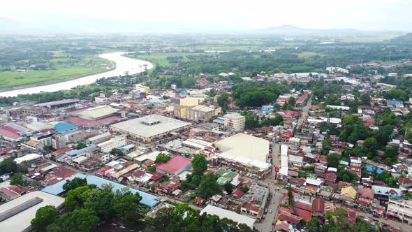 The Clip is mainly a drone shot in small city in the Philippines