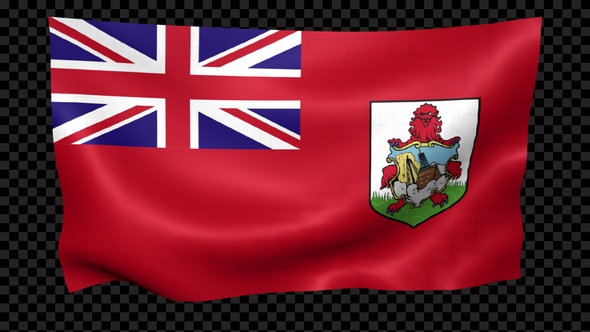 Bermuda Flag Waving Looped