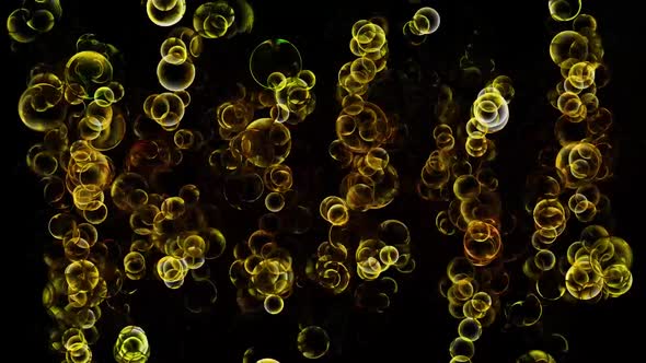 Glitter Vibrant Spheres Abstract Background Digital Rendering
