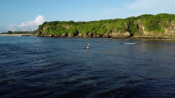 Bali Nusa Dua Beach Sunrise Aerial