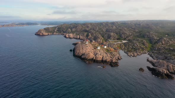 Coastal Lighthouse. Lindesnes Lighthouse Is a Coastal Lighthouse at the Southernmost Tip of Norway