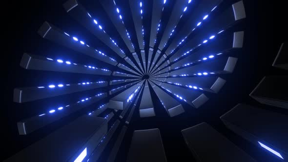 4k Colored Neon Blocks Tunnels Pack