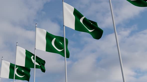 Pakistan Flag on the Operating Chipset circuit board