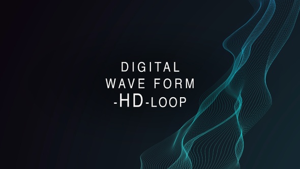 Digital Wave Form Background