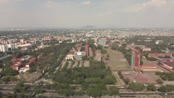 Lateral View of UNAM with drone