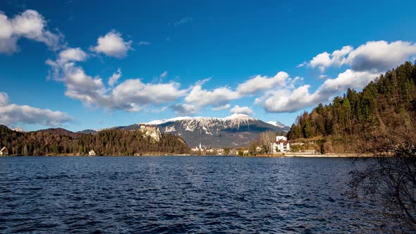 4K Timelapse Lake Bled Castle, Slovenia 5