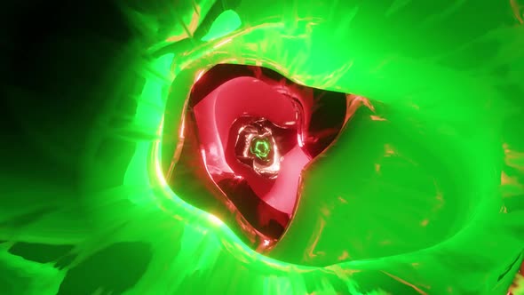 Reverse Green And Rose Tunnel Vj Loop Background HD