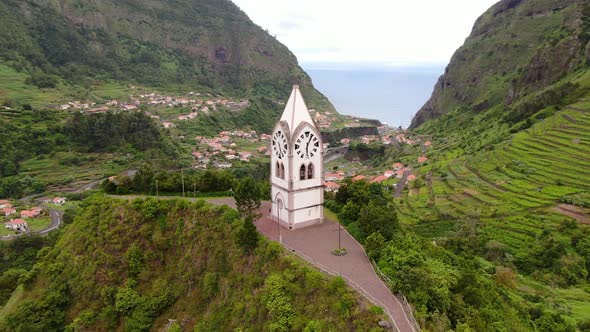 The Nossa Senhora de Fatima Chapel in Sao Vicente, Madeira, Portugal