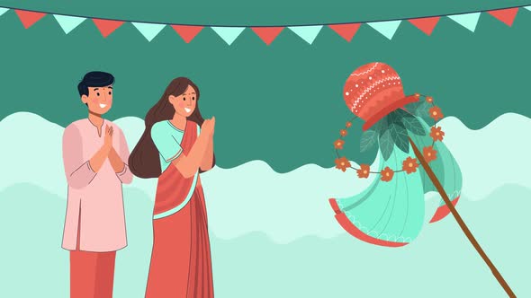 Gudi Padwa Animated Scene