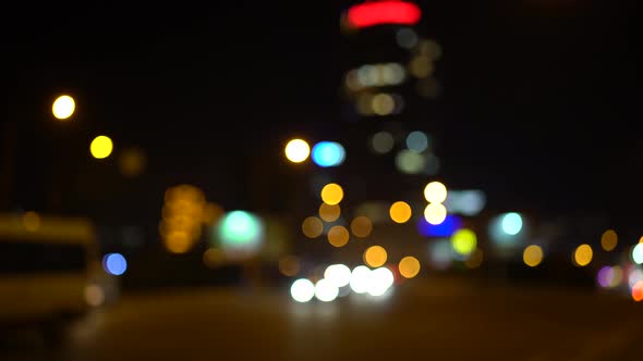 Defocus Car Headlights and Tail Lights