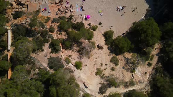 Cala Salada and Saladeta in Ibiza, Spain