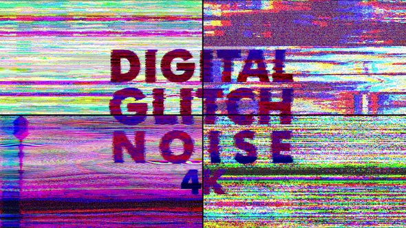 4k  Digital Glitch Noise Pack