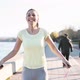 Sportswoman Using Jumping Rope to Stay Fit Outdoor - VideoHive Item for Sale