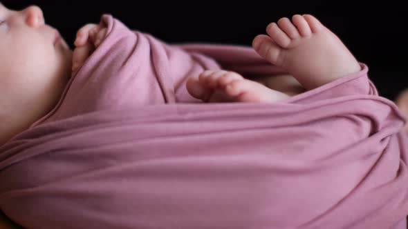 Newborn Baby, Child Care, Comfortable Sleep, Sleeping Baby.