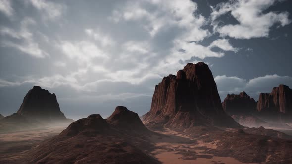 Rock Formations in the Nevada Desert