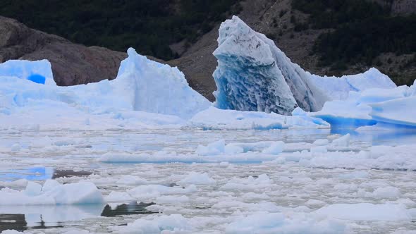 Grey Glacier In Patagonia