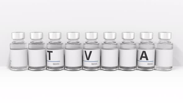 Medicine Bottles Compose ANTIVIRAL Text