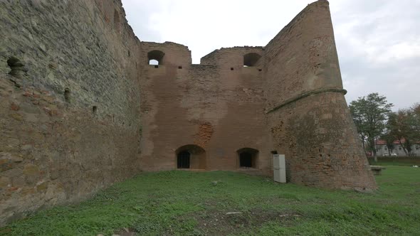 Bulwark with windows at Fagaras fortress