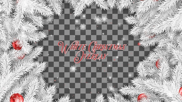 White Christmas Overlay alt