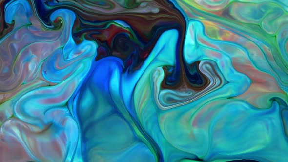 Abstract Colorful Sacral Liquid Waves Texture 953