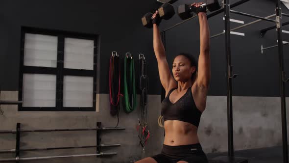 Cross training at a gym